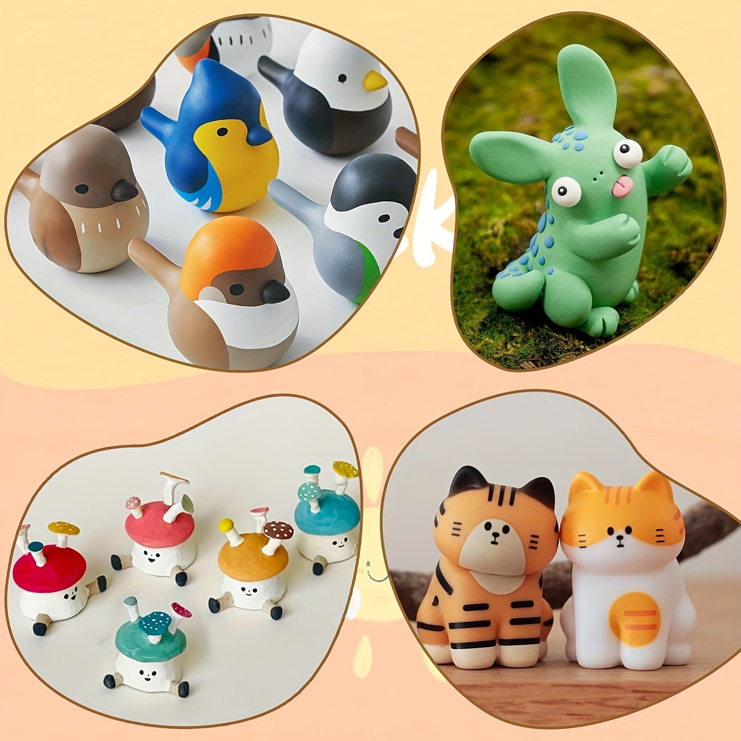Esanda 60 Colors Polymer Clay Kit for Kids, Non-Toxic