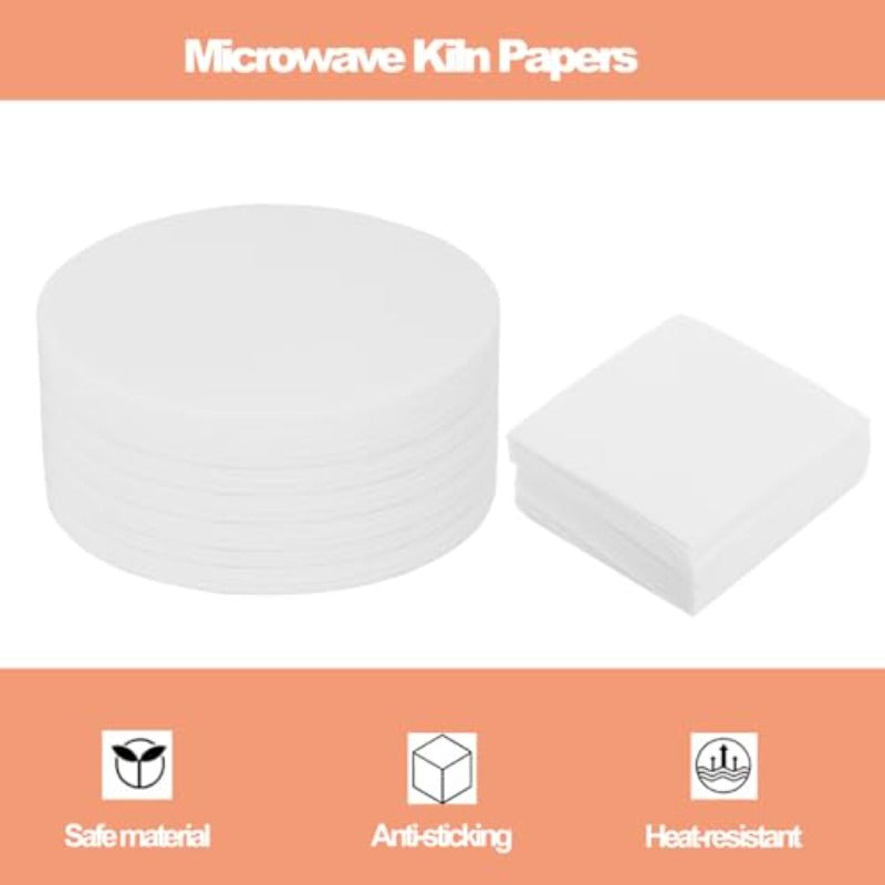Compact Microwave Kiln For Glass Fusion With 50 Kiln Papers
