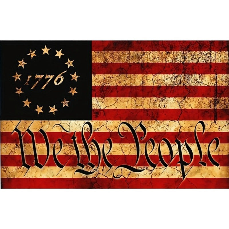 Patriotic Diamond Painting Kit We The People Flag Design