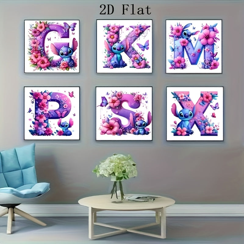 Disney Stitch Diamond Painting Kit 5D Round Wall Art