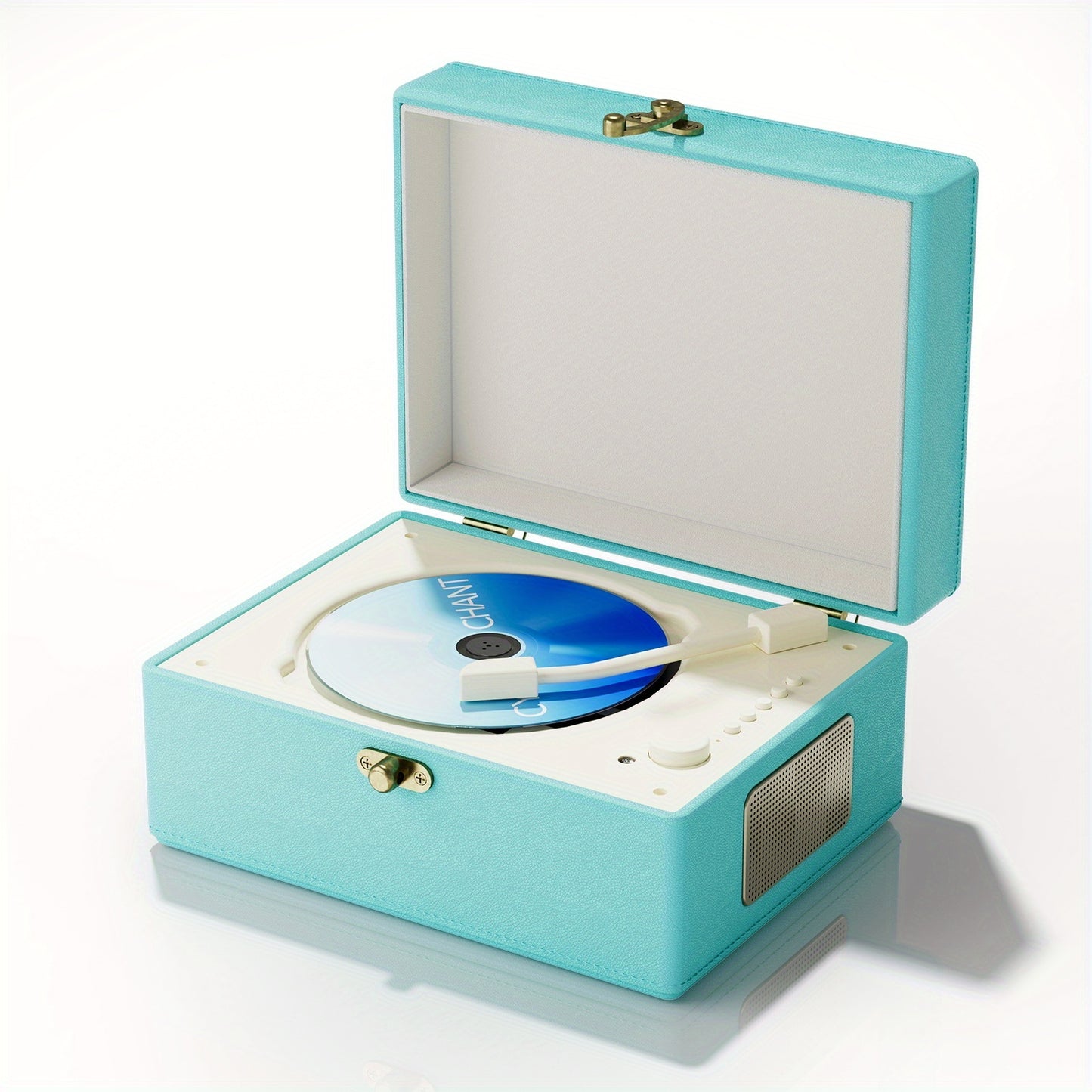 Yintiny Box Style CD Player With Built In Speakers Wireless
