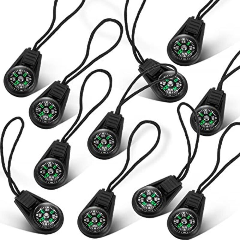 200 Pack Mini Survival Compass With Paracord Bracelet