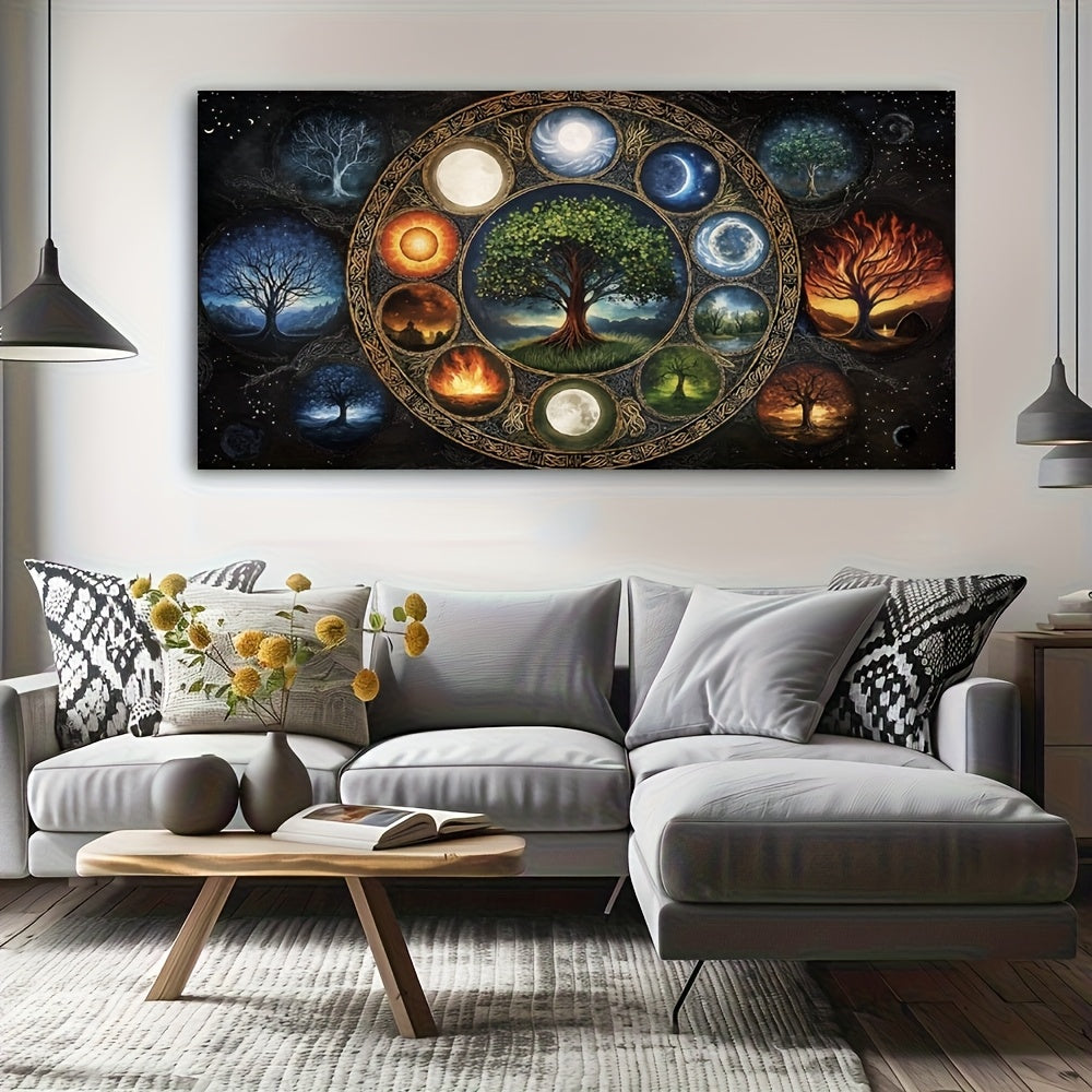 Tree Of Life Moonlight Diamond Painting Kit Round Drill