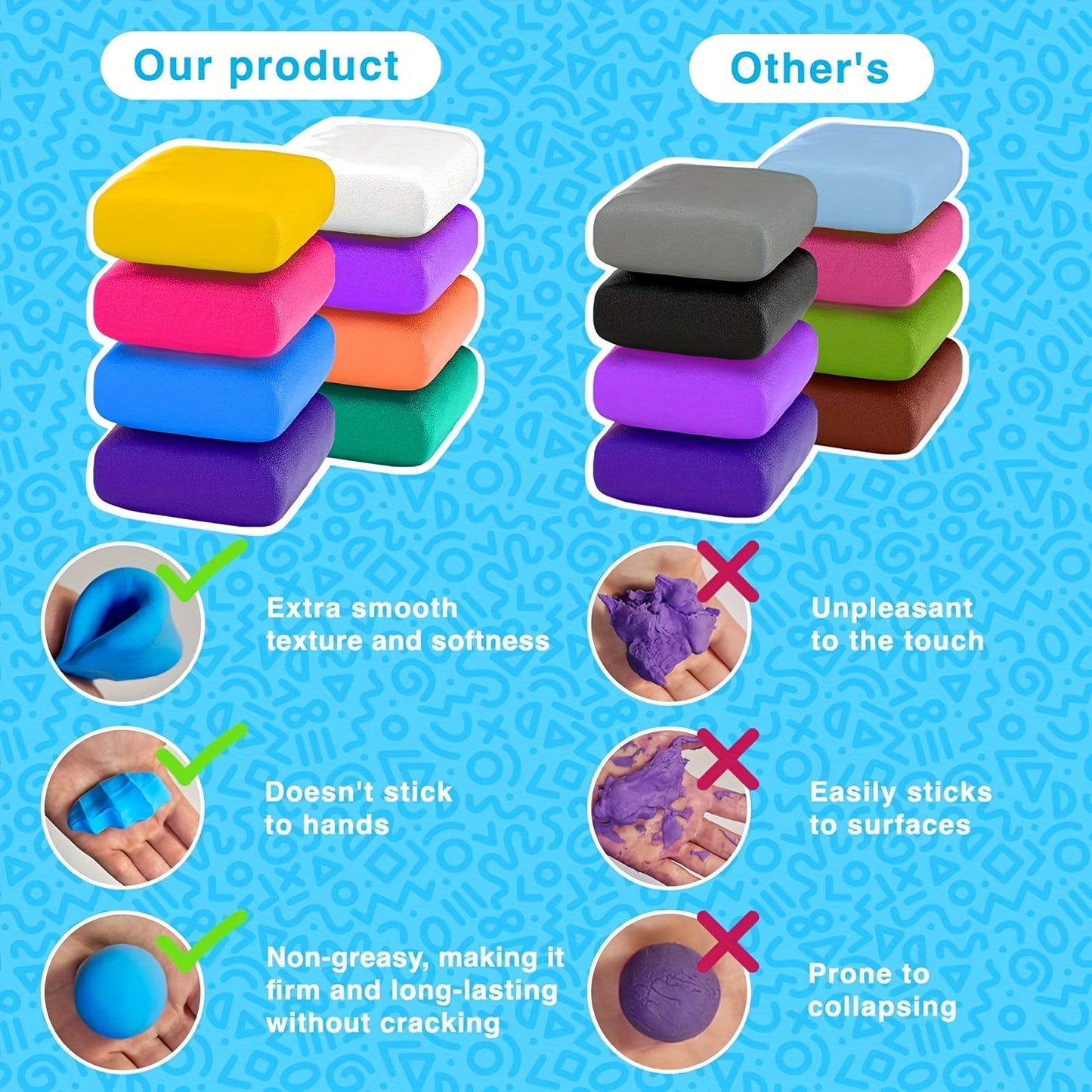 100 Colors Air Dry Clay Set With Tools For Kids Crafts