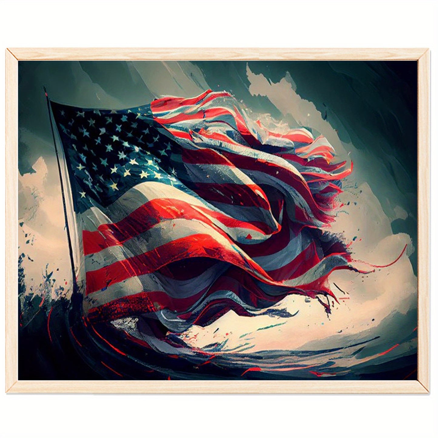 Paint By Numbers Kit For Adults 50x40cm Easy Flag Design