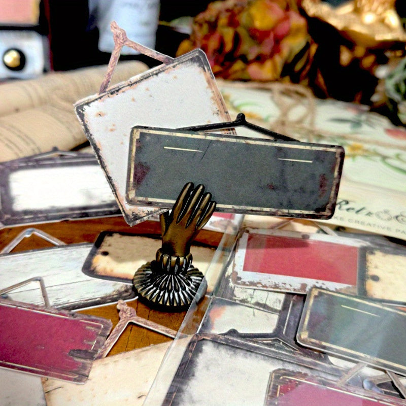 Retro Label Card Sticker Set for Scrapbooks and DIY
