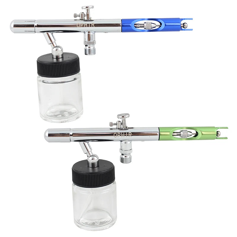 2017 Ophir 6 Piece Dual Action Airbrush Set for Creative Projects