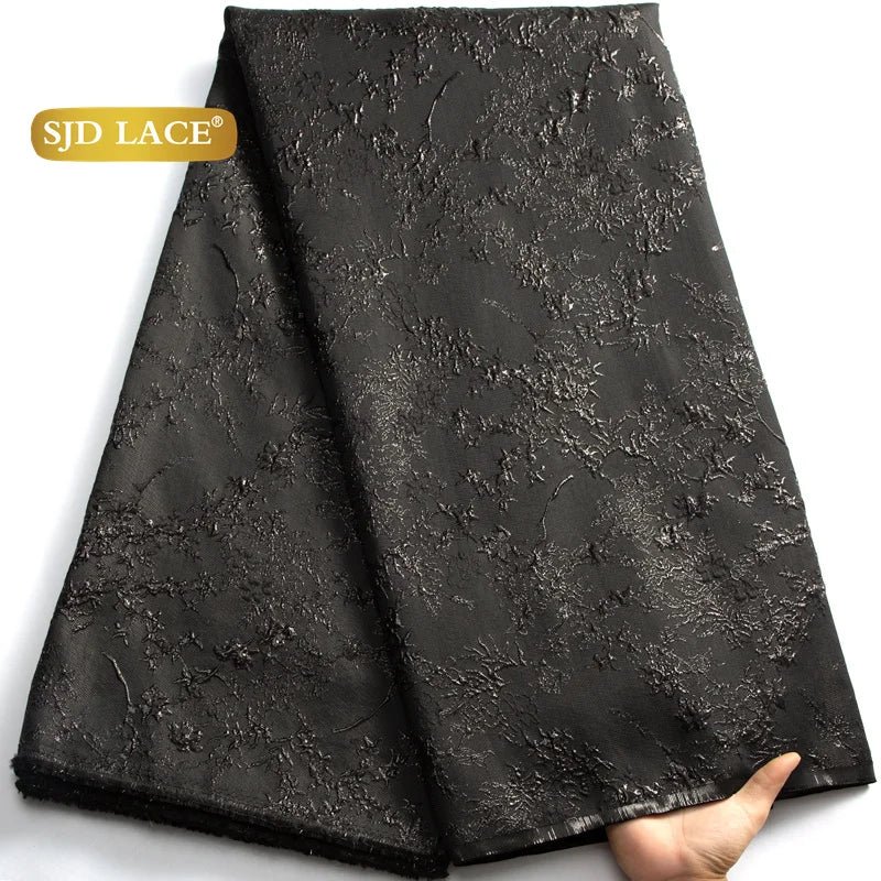 SJD Lace African Fabric High Quality French Jacquard for Dresses