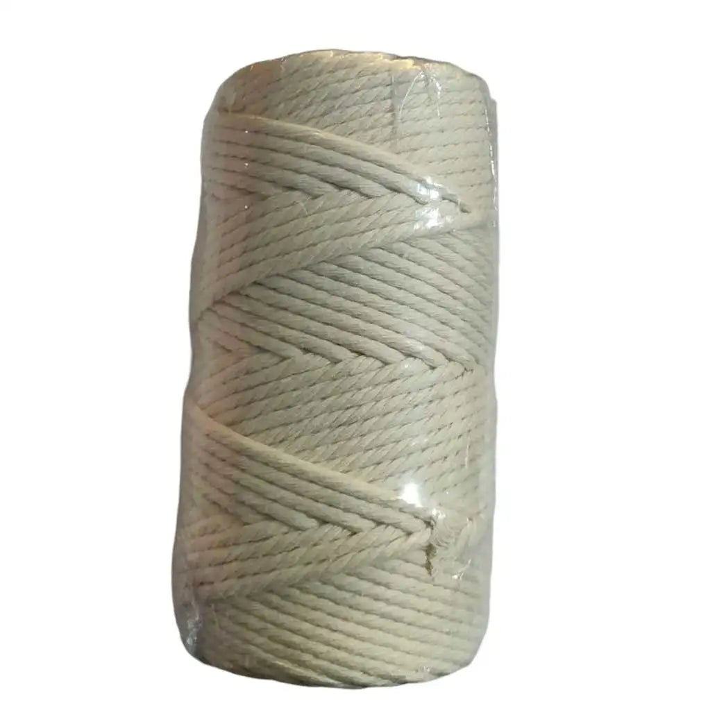 100m Cotton Rope Twisted Cord for DIY Crafts and Home Projects