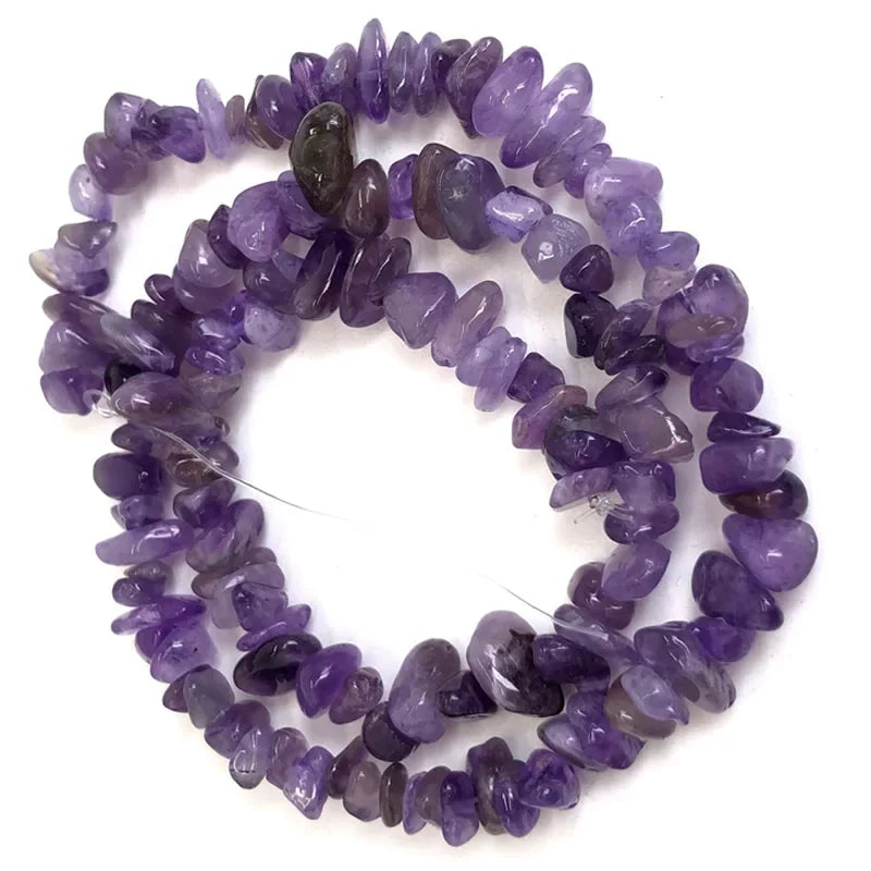 Natural Irregular Gravel Crystal Quartz Beads for Jewelry Making