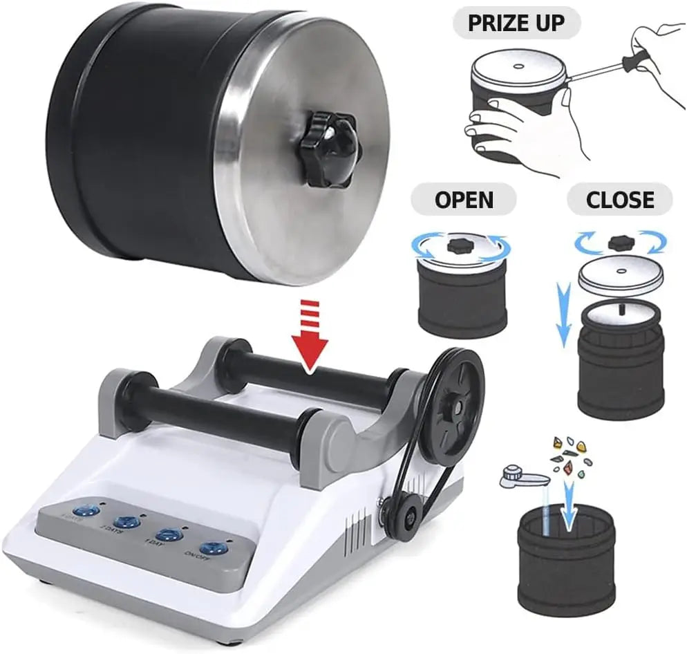 Rock Tumbler Kit for Kids and Adults with Polishing Grits