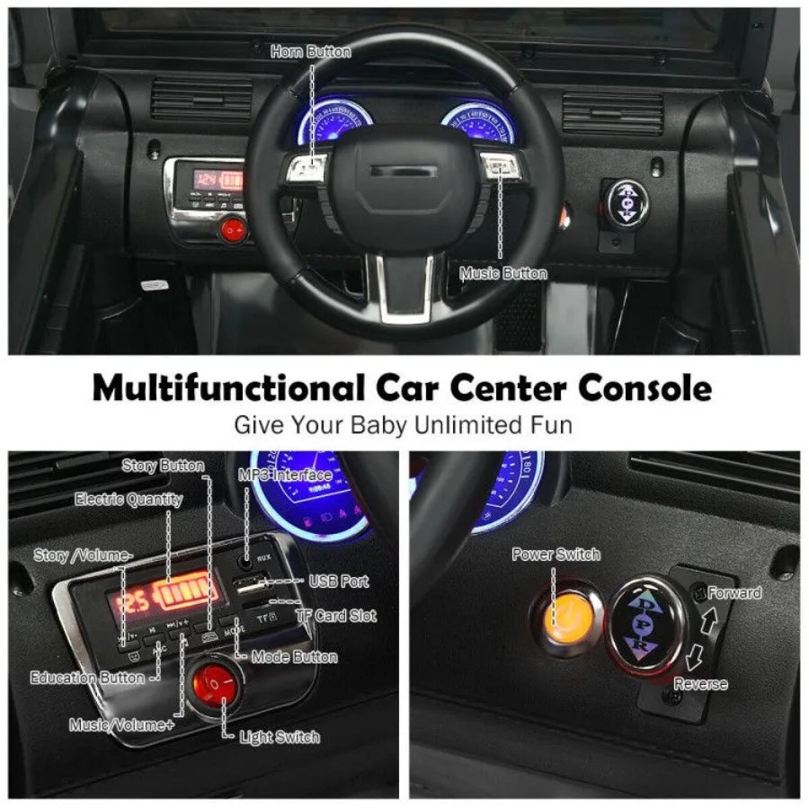 12V Ride On Truck With Remote Control Magnetic Double Doors
