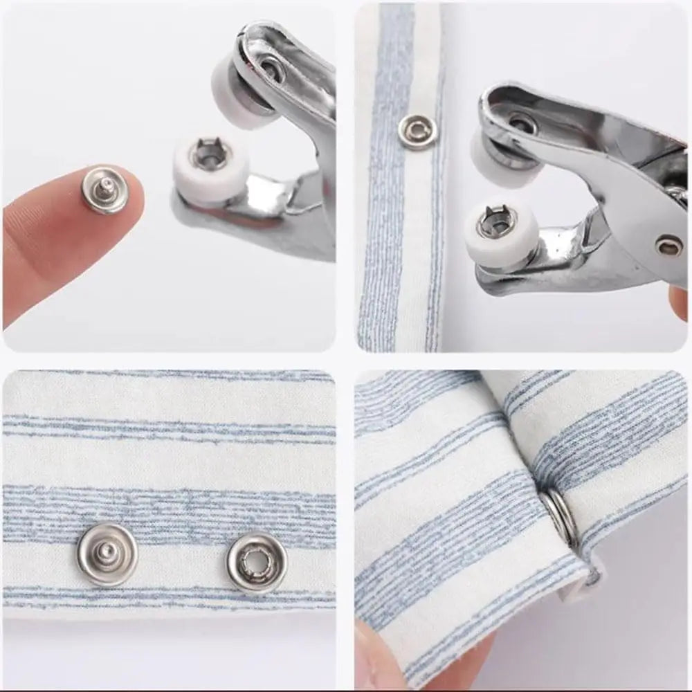 Aimunok 100 Sets Metal Snap Buttons With Press Pliers Kit