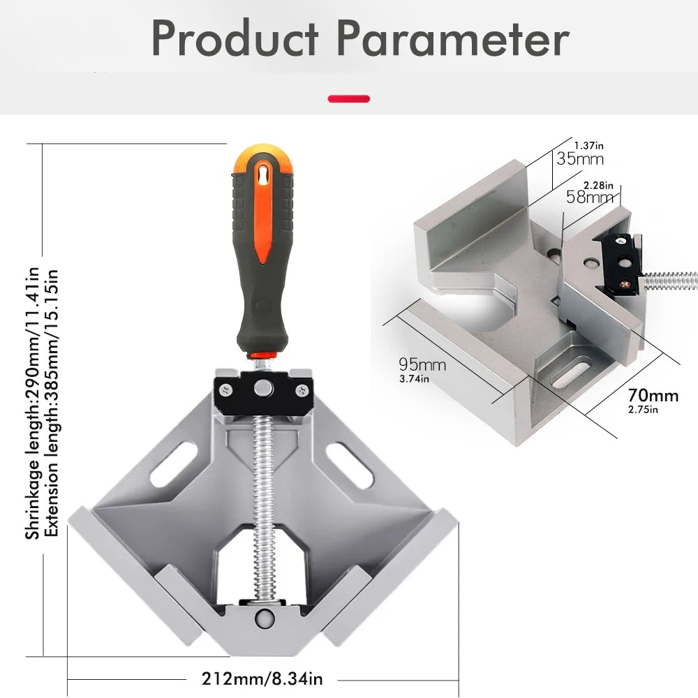 Right Angle Clamp 90 Degree Woodworking Holder for Welding