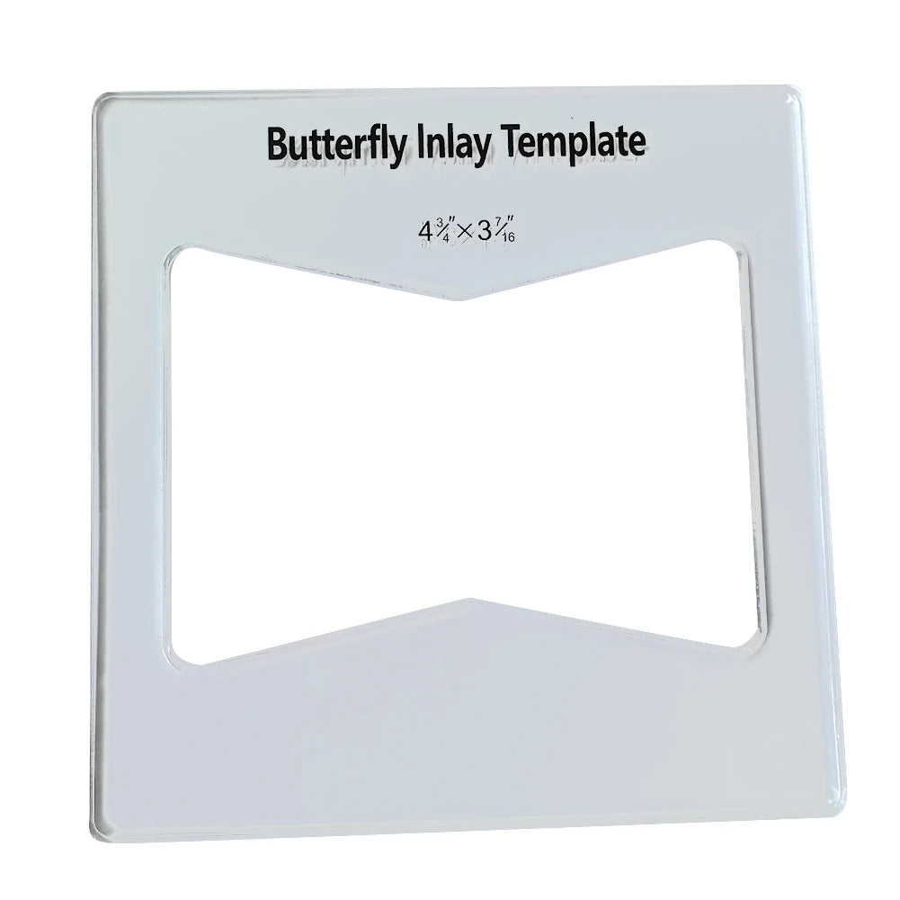 Butterfly Inlay Template Set 6x6 Inches Bow Tie Joint