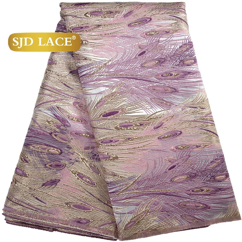 SJD Lace African Fabric High Quality French Jacquard for Dresses