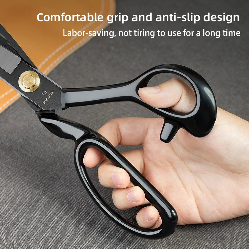 Wuta Professional Leather Cutting Scissors Sharpness