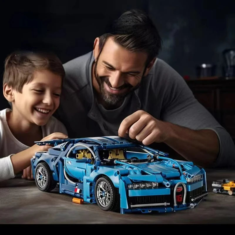 Bluce Sports Car MOC Building Blocks Kit for Boys 14 Plus