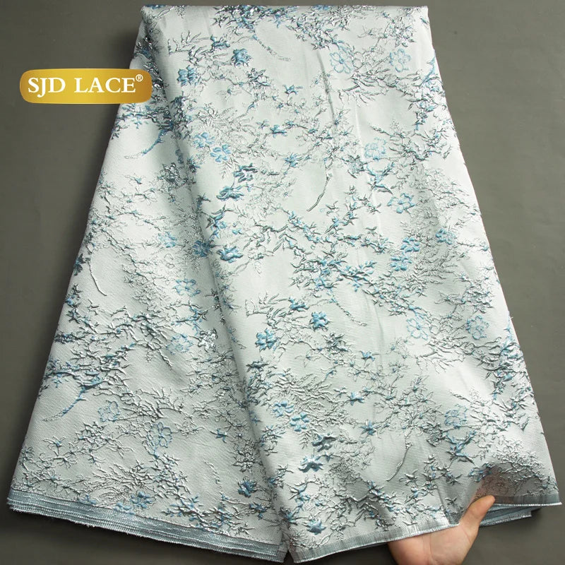 SJD Lace African Fabric High Quality French Jacquard for Dresses