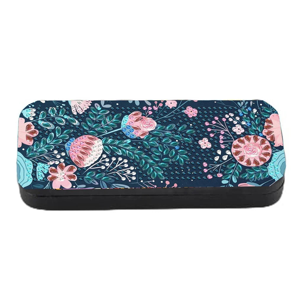 Holy Mother Diamond Painting Eyeglasses Case with Rhinestones