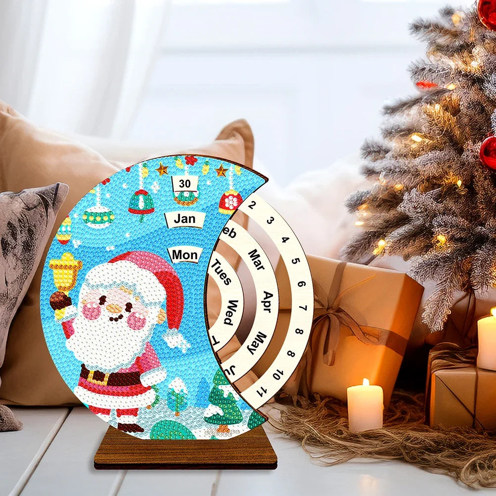 Diamond Art Rotating Calendar Desk Decor Kit for Home