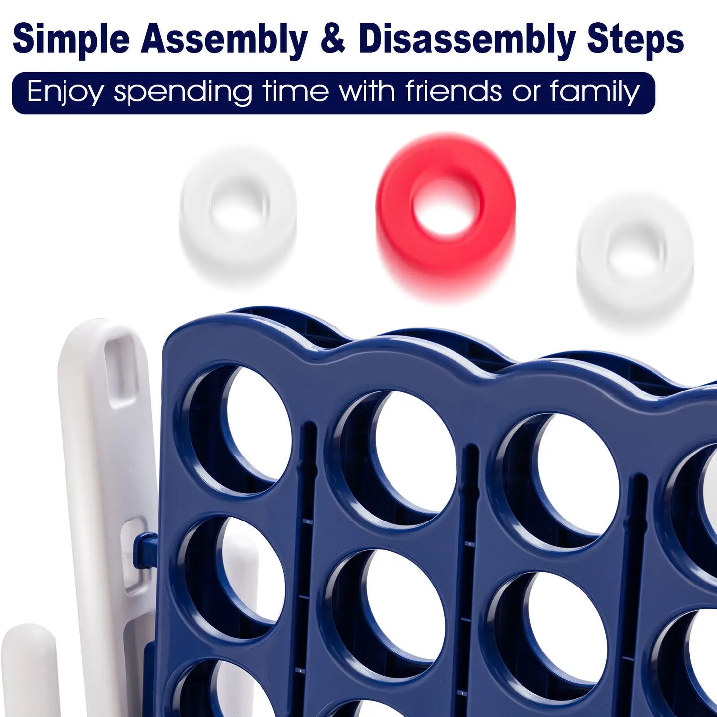 Costway Giant 4 In A Row Outdoor Indoor Party Family Game