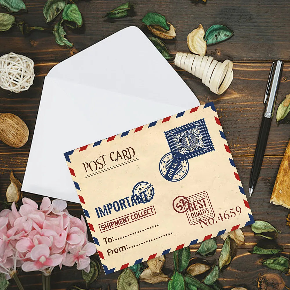 Vintage Air Ticket Clear Stamps for Scrapbooking and Card Making