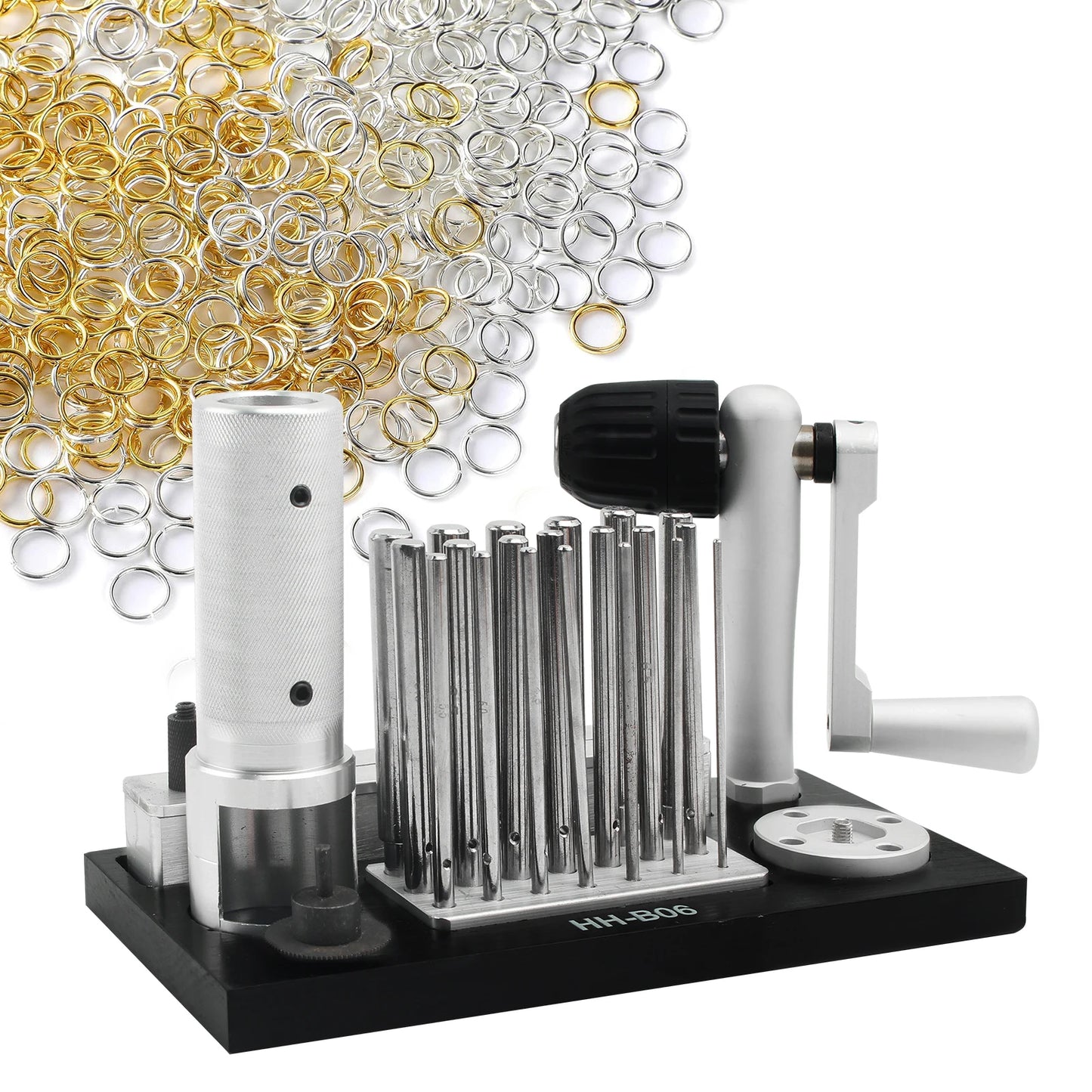 Stainless Steel Jump Ring Maker Tool with 20 Mandrels