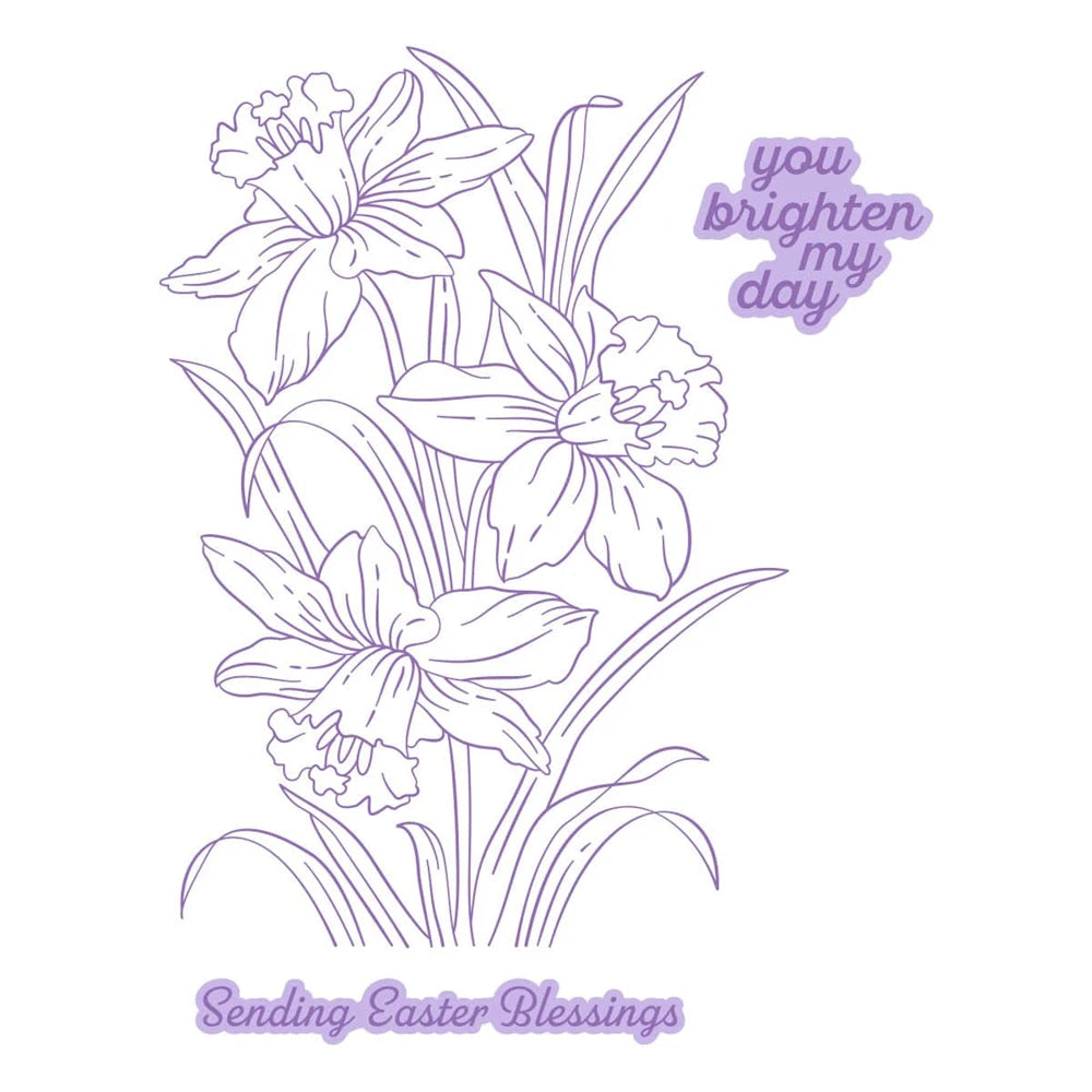 Elegant Flower Bud Sprig Metal Cutting Dies for DIY Crafts