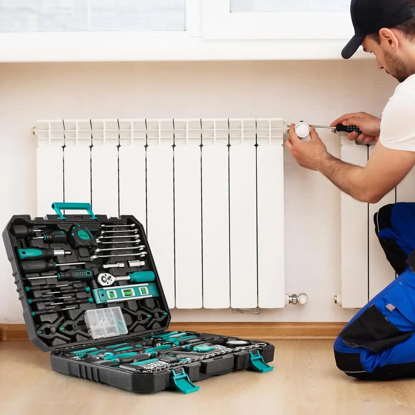 198 Piece Home Repair Tool Kit General Household Auto Set
