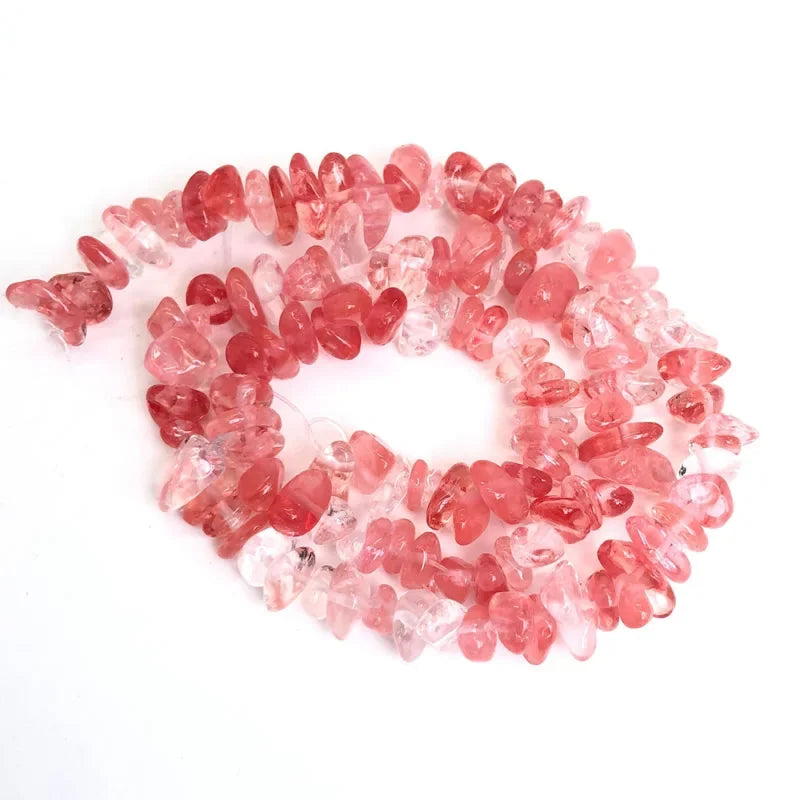 Natural Irregular Gravel Crystal Quartz Beads for Jewelry Making