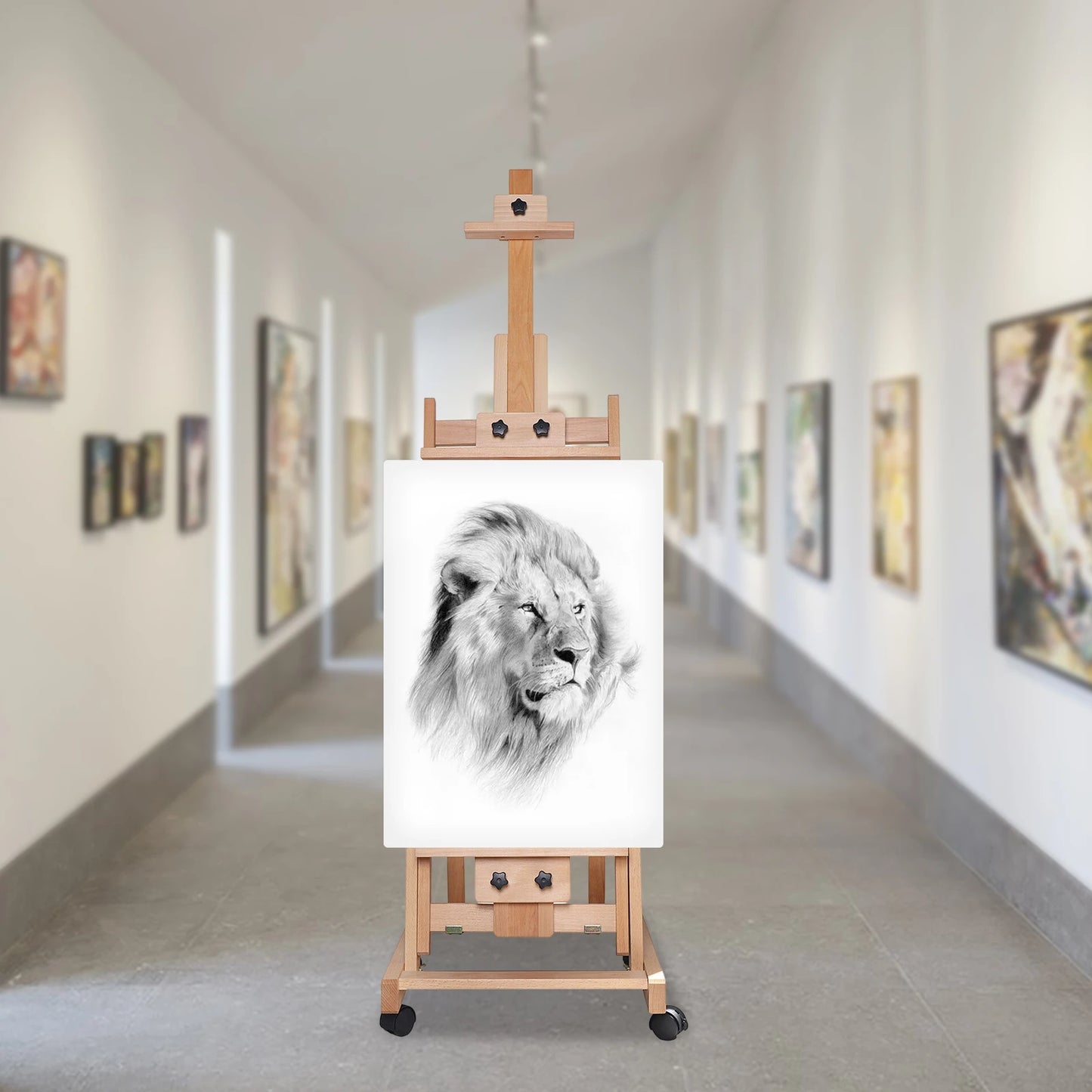Height Adjustable Portable Wooden Artist Easel Stand 56 to 91 Inch