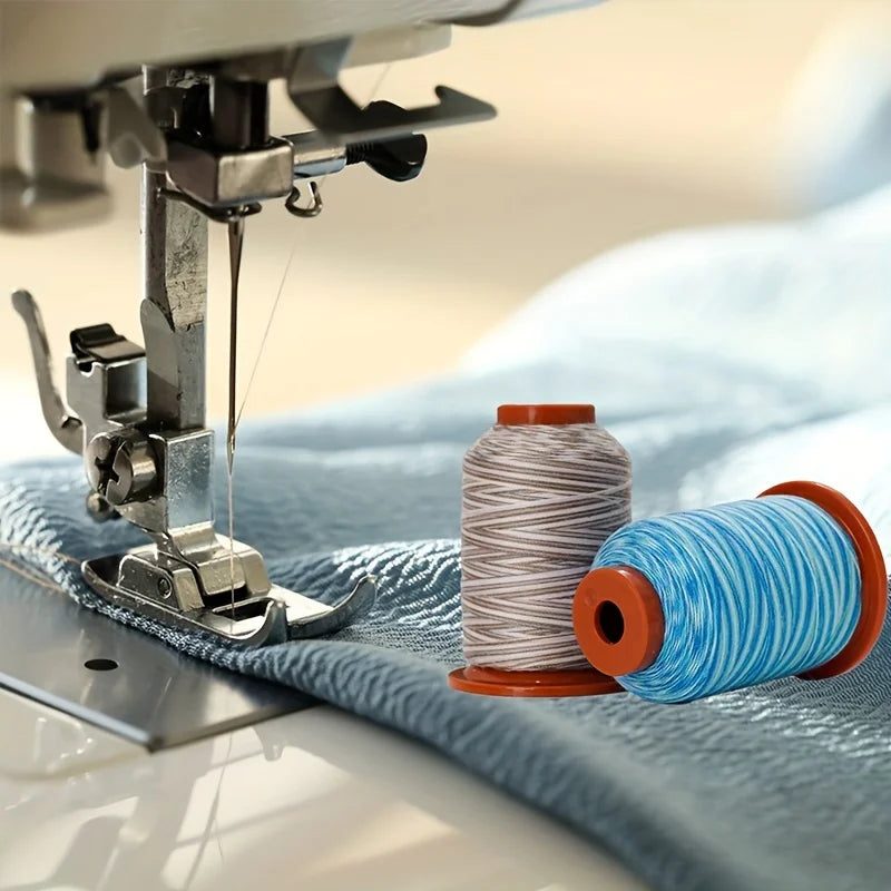 Rainbow Variegated Polyester Sewing Thread Set 5000Y 24 Spools