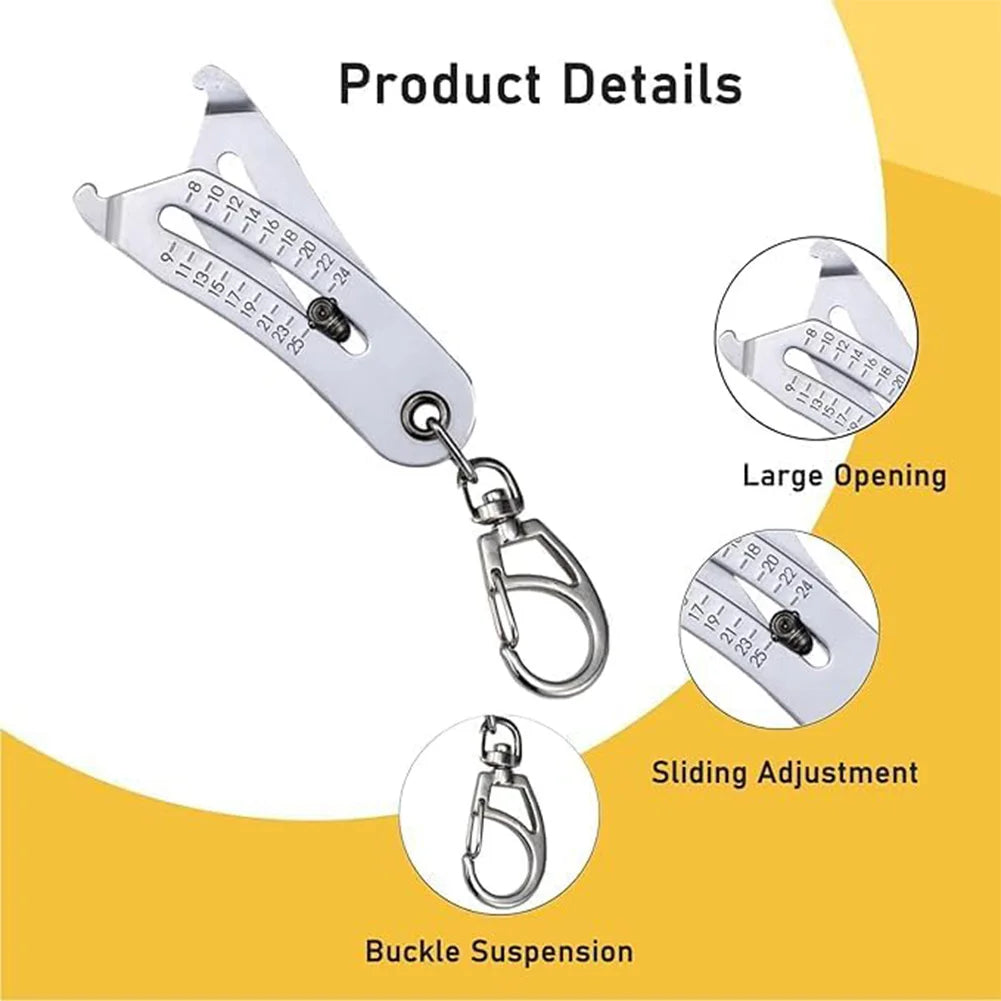 Thread Size Checker Keychain Bolt Size Finder Gauge