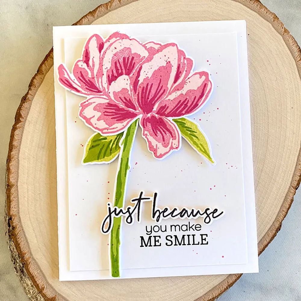 Lotus Flower Clear Stamps and Cutting Dies for Craft Projects