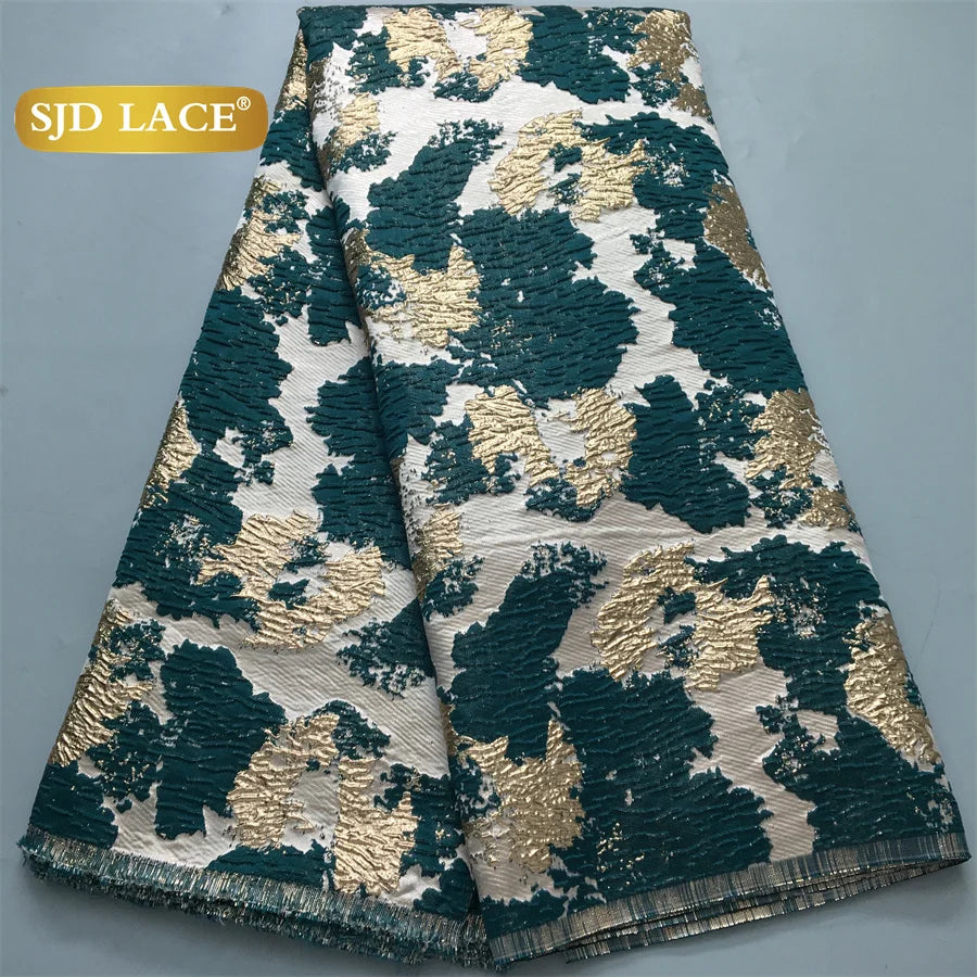 SJD Lace African Fabric High Quality French Jacquard for Dresses