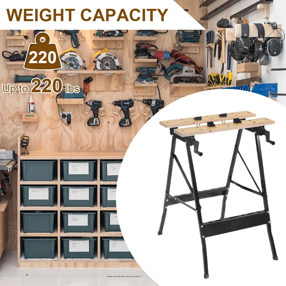 Folding Portable Multipurpose Workbench with Protractor