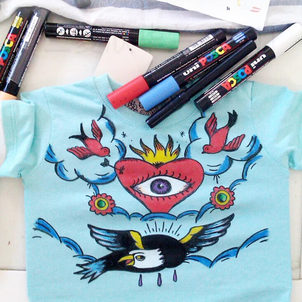 16pcs UNI POSCA Markers Set High Quality Acrylic Paint Pens