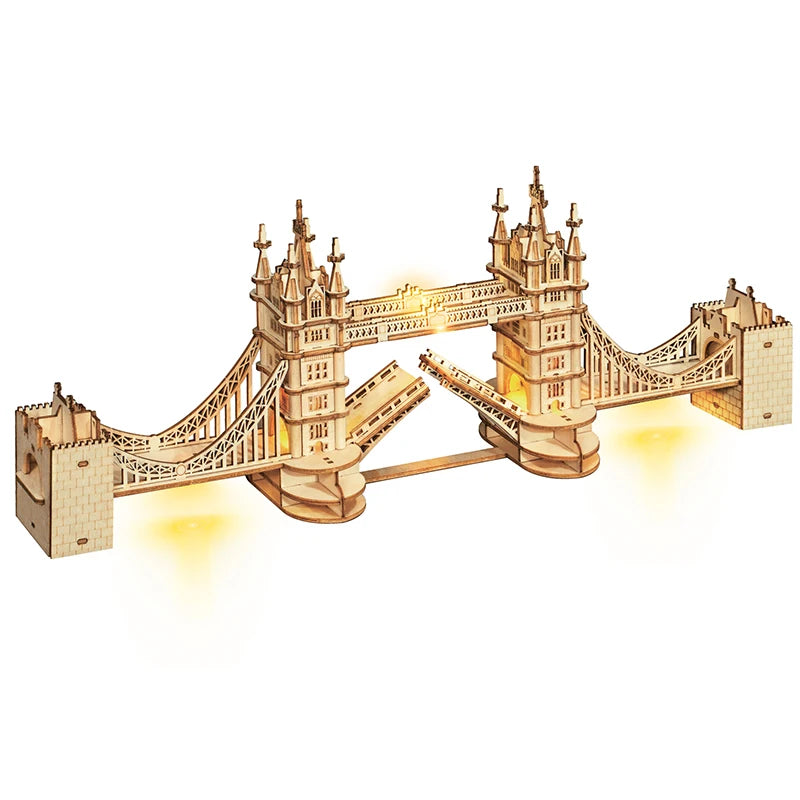 Robotime 3D Wood Puzzle London Tower Bridge Model Kit