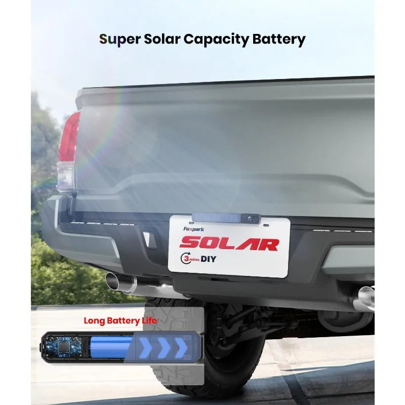 Solar Wireless Backup Camera HD 1080P with 5 Inch Monitor