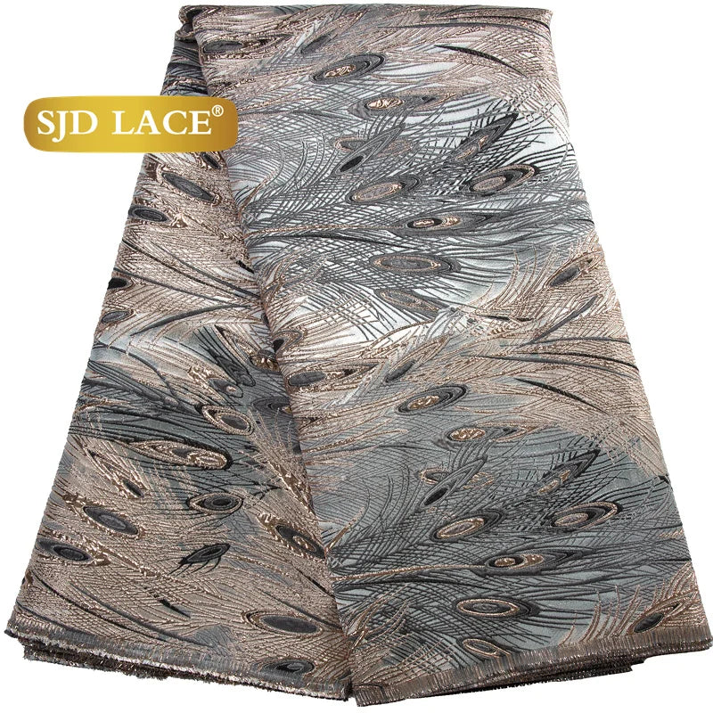 SJD Lace African Fabric High Quality French Jacquard for Dresses