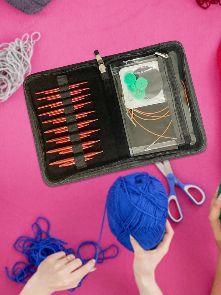 Aluminium Circular Knitting Needles Set for DIY Crafts