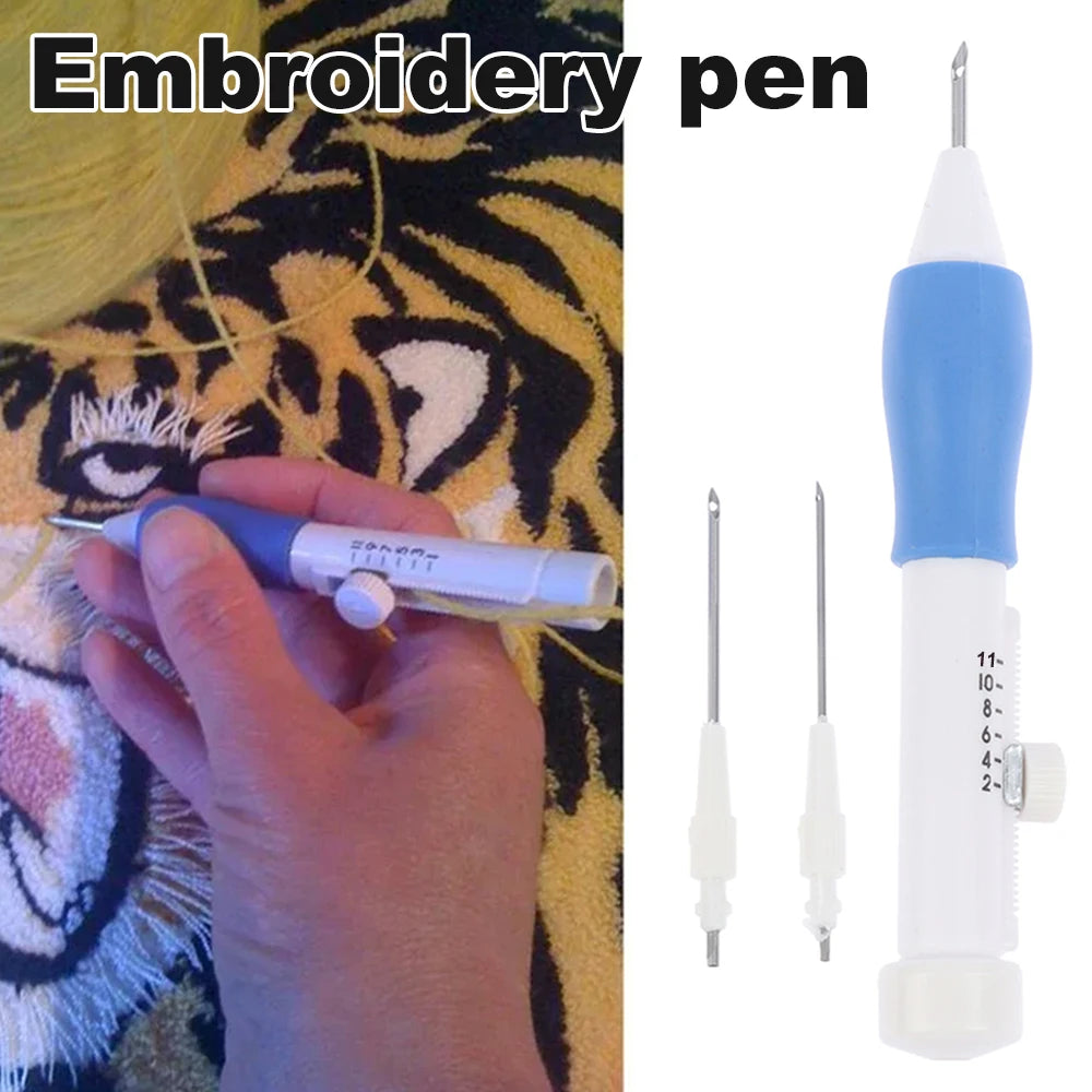 DIY Embroidery Punch Needle Kit Embroidery Pen Set Clothes