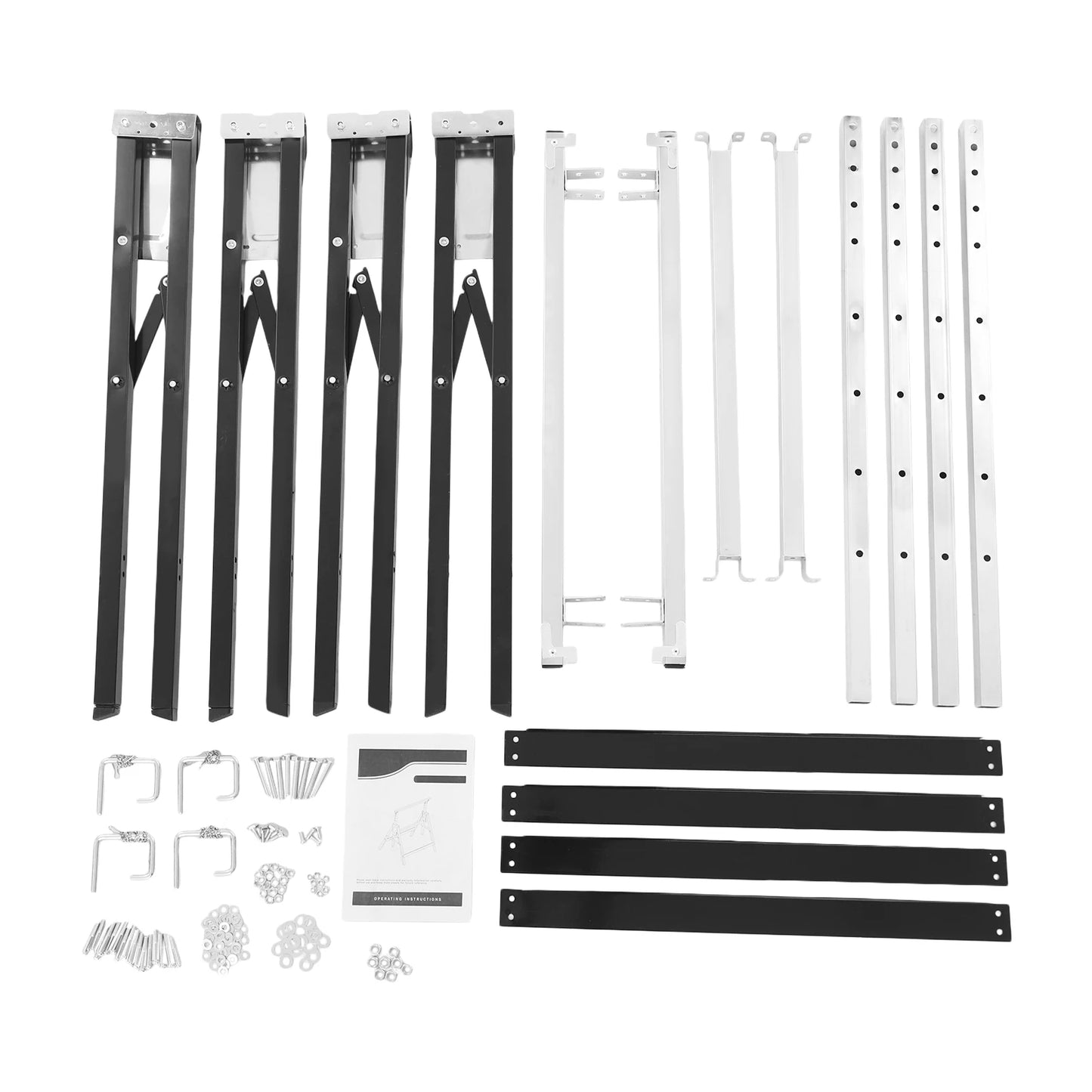 Two Pack Adjustable Folding Saw Horses Steel 220LB Load