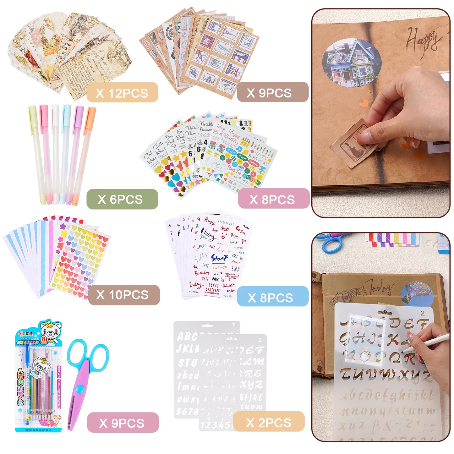 DIY Handmade Photo Album Scrapbook Our Adventure Book 146 Pages