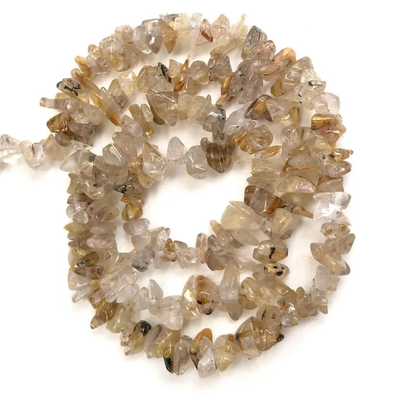 Natural Irregular Gravel Crystal Quartz Beads for Jewelry Making