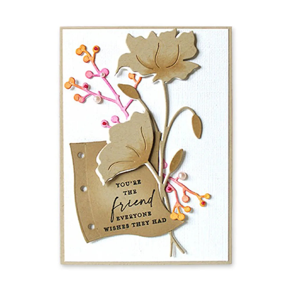 Blooms Floral Twirl Daisies Cutting Dies for DIY Crafts