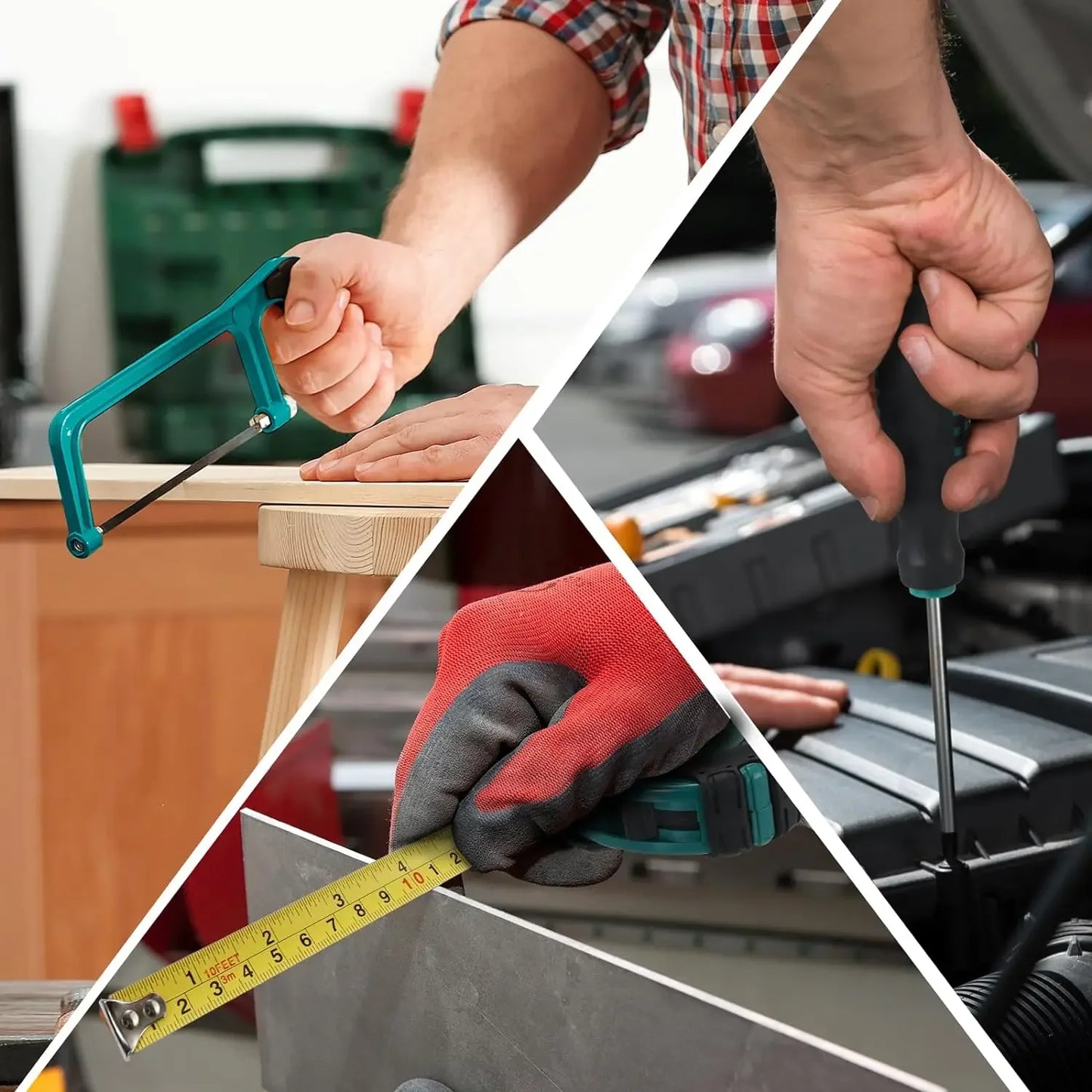 198 Piece Home Repair Tool Kit General Household Auto Set