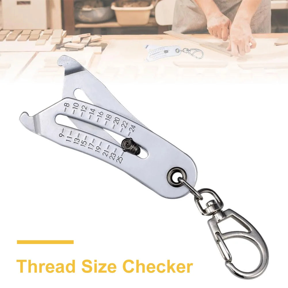 Thread Size Checker Keychain Bolt Size Finder Gauge