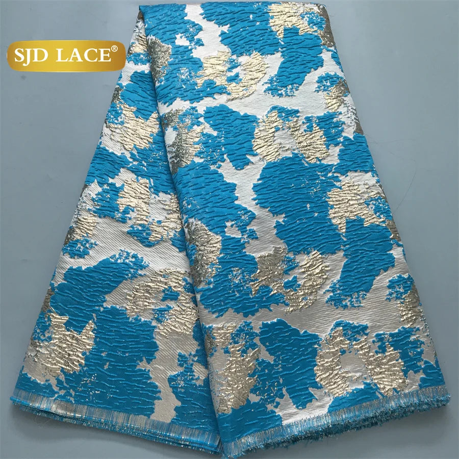 SJD Lace African Fabric High Quality French Jacquard for Dresses